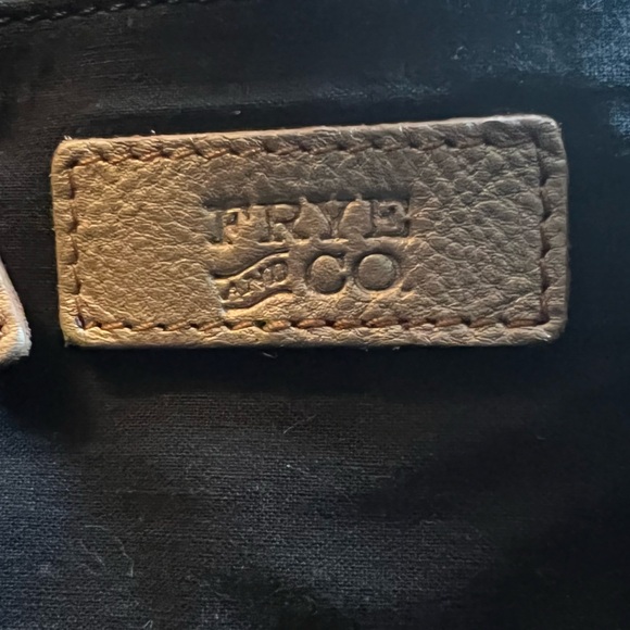 Frye Gold Studded Leather Shoulder Bag main image 14